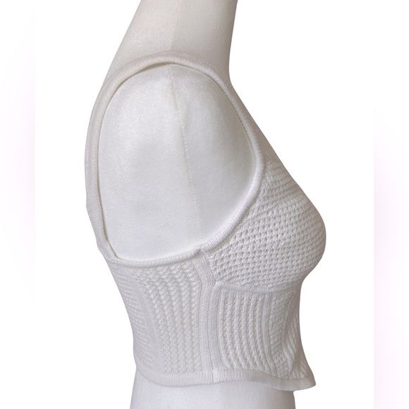 Alo Yoga Open-Knit Chase The Sun Corset Tank XS - Picture 3 of 9